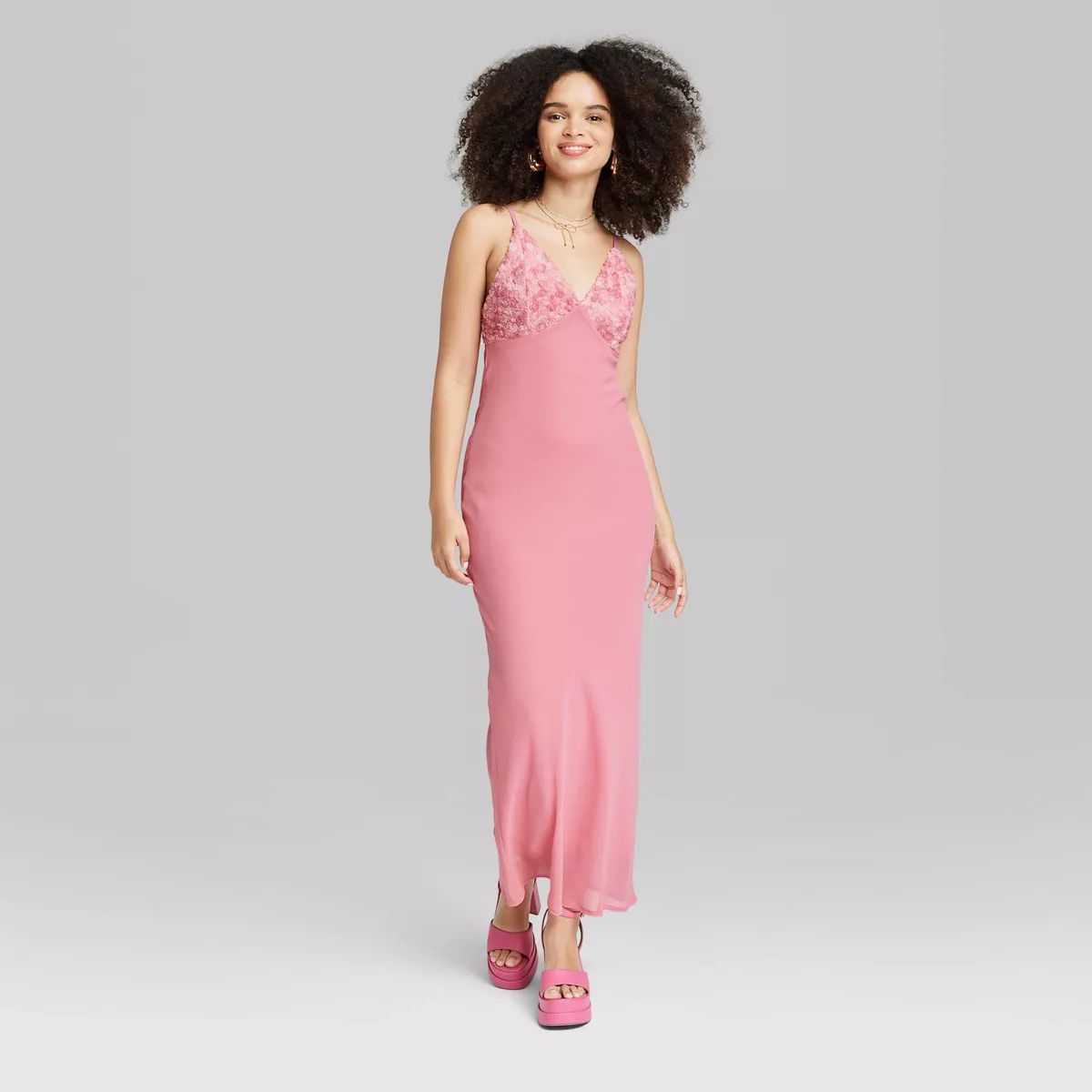 Women's Sleeveless Rosette Cup Maxi Dress - Wild Fable™ | Target