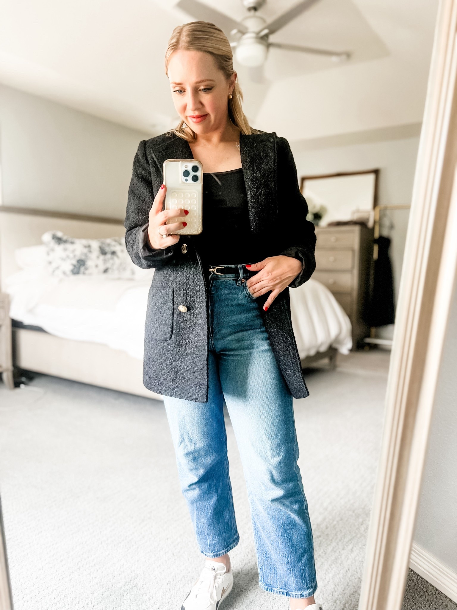 What I wore to a night college football game! Similar gold button coat. Similar sneakers. 

Fall outfit, college football, date night 

#LTKPetite #LTKFindsUnder100 #LTKSaleAlert