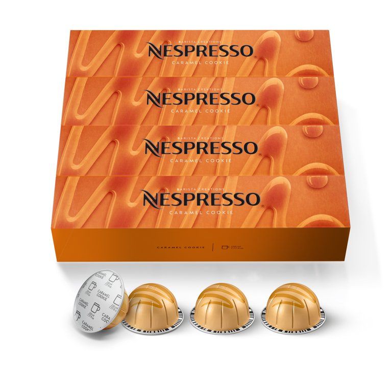 Nespresso Vertuo, Caramel Cookie, Mild Roast Coffee, 40-Count Coffee Pods, Brews 7.8 oz | Walmart (US)