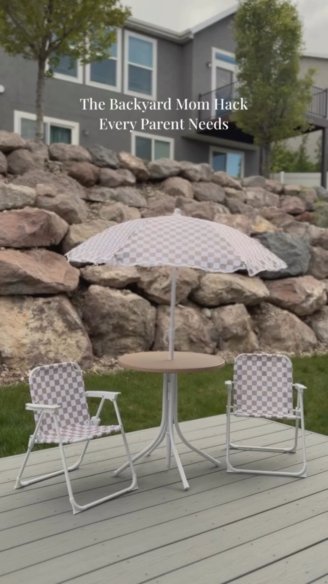Create a fun and safe little world for your kids ?This kid-sized table set is made for play, snacks, and creativity—wherever they are. With anti-tip chairs, non-slip feet, and a built-in umbrella for shade, it’s designed to keep them comfortable and secure. Lightweight and foldable, it’s easy to take from backyard afternoons to beach days… because childhood moments should feel effortless 

#bcpliving #momhacks #kidsoutdoorfun #toddlerplaytime #backyardsetup

#LTKSaleAlert #LTKKids #LTKmomlife