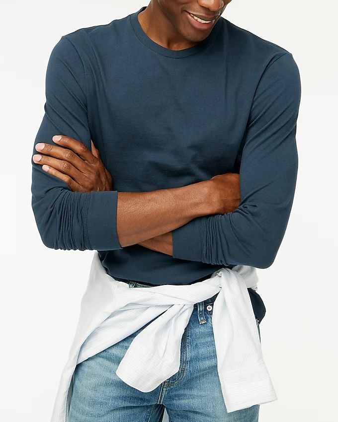 Long-sleeve washed jersey tee | J.Crew Factory