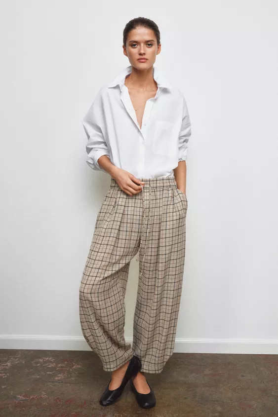 CHECK TROUSERS ZW COLLECTION | Zara UK