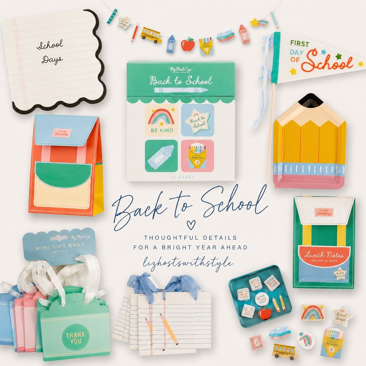✨ Take the first-day jitters down a notch with a fun back-to-school breakfast. These adorable plates, napkins, and garland make the morning feel extra special, and don’t forget the sweetest little gift bags for teacher treats! Everything is linked in my LTK. 📚✏️💙

#LTKSeasonal #LTKKids