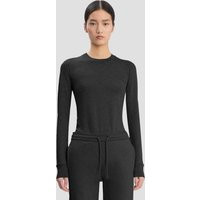 Victoria Beckham Long Sleeve T-Shirt In Black - L - Womens | Victoria Beckham US
