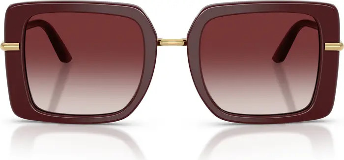52mm Gradient Square Sunglasses | Nordstrom