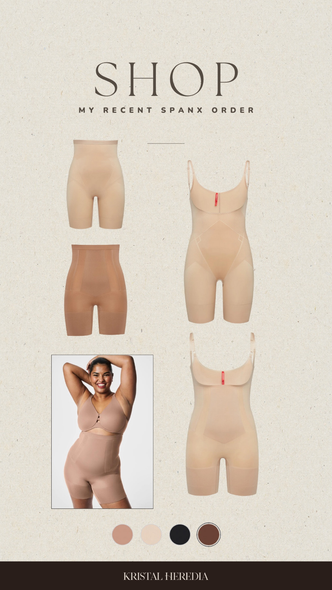 Feeling myself in the new @spanx petite shapewear. Use code KRISTALXSPANX for 10% off + free shipping! #spanxpartner 

#LTKstyletip #LTKMostLoved
