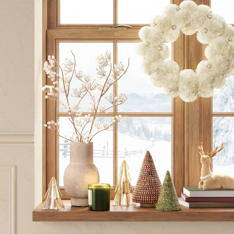 Pom-Pom Wreath Cream - Threshold™ | Target