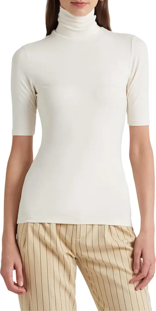 Lauren Ralph Lauren Jersey Turtleneck Top | Nordstrom | Nordstrom