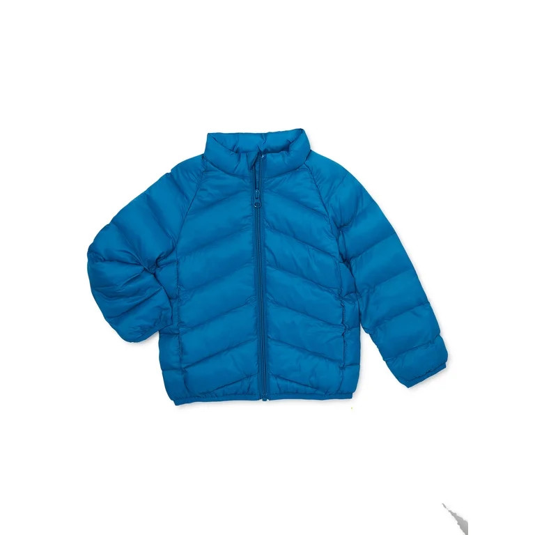 Wonder Nation Baby and Toddler Packable Puffer Jacket, Sizes 0/3M-5T | Walmart (US)