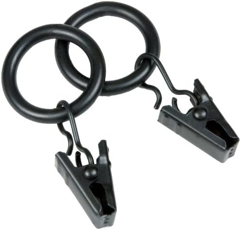 Kenney 55000 Petit Window Curtain Clip Rings, 14-Pack, Black | Amazon (CA)