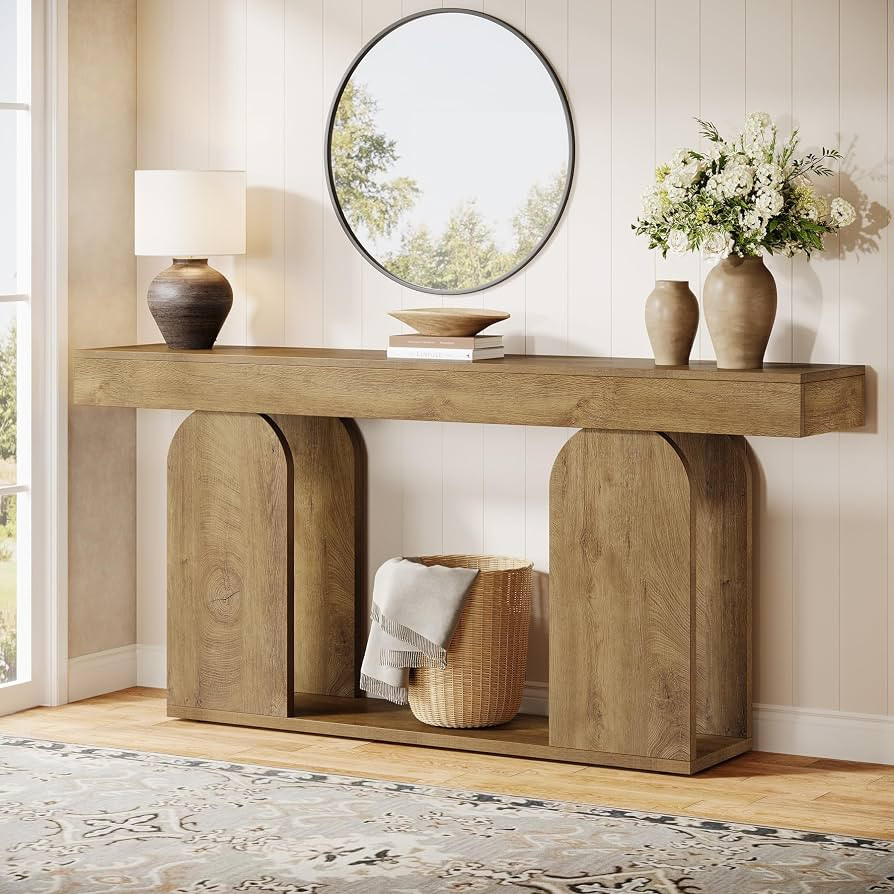 Tribesigns 70.9-Inch Extra Long Sofa Table, Farmhouse Console Tables with Wood Frame and Storage ... | Amazon (US)