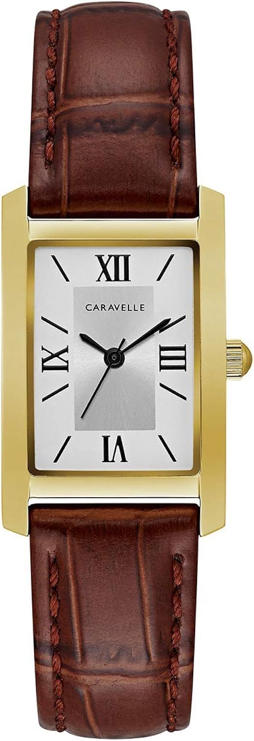 Caravelle Dress Quartz Ladies Leather Strap Watch | Amazon (US)