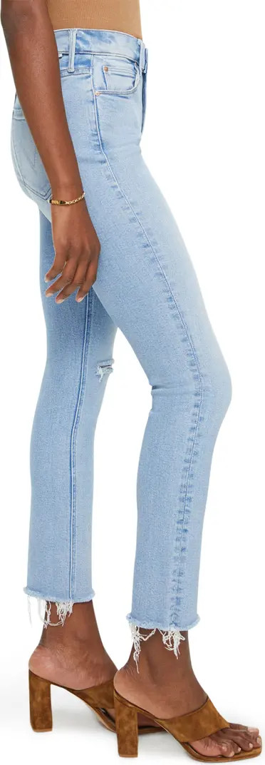 The Dazzler Ripped Mid Rise Ankle Slim Jeans | Nordstrom