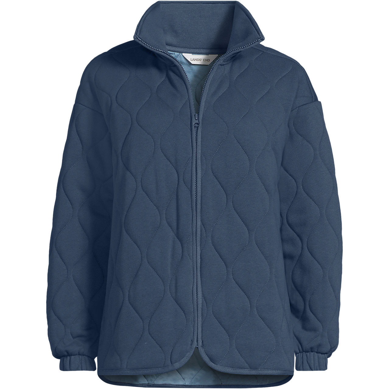Women's RainDefense Serious Sweats Quilted Full Zip Jacket | Lands' End (US)