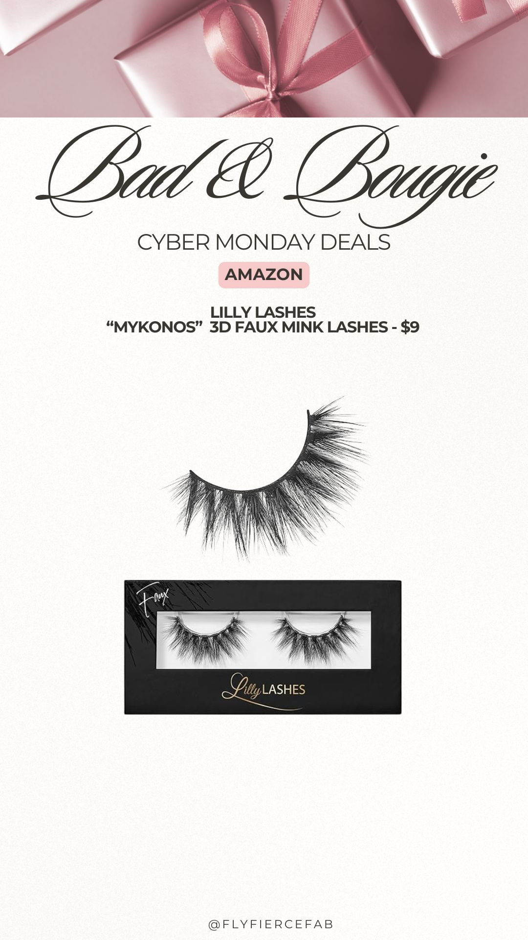 I love the 3D Faux Mink Lilly Lashes, and Mykonos is my favorite style I've tried so far 💖.

These lashes are currently on sale for $9 on Amazon for Cyber Monday! This is a great time to pick up a pair for your holiday makeup looks, or as a stocking stuffer 🎅🏾🎄✨.

Gifts for her. 

 #LTKCyberWeek #LTKGiftGuide #LTKHoliday