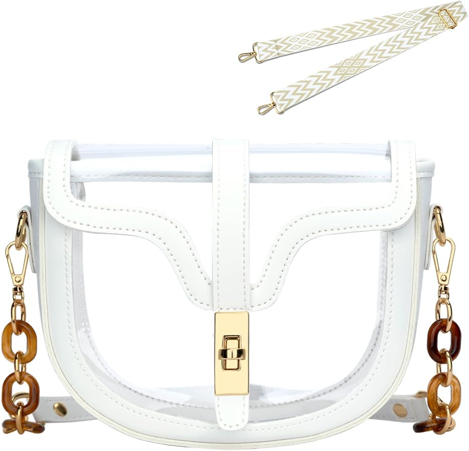 KKXIU Clear Purse for Women Crossboy Bag Stadium Approved | Amazon (US)