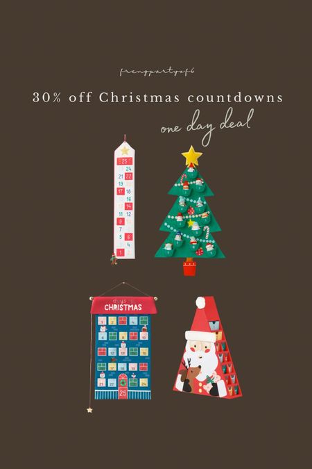 30% off Christmas countdowns at Target! My kids love to do this! And it helps them visually track  how many days until Christmas. 

#LTKHoliday #LTKsalealert #LTKfindsunder50