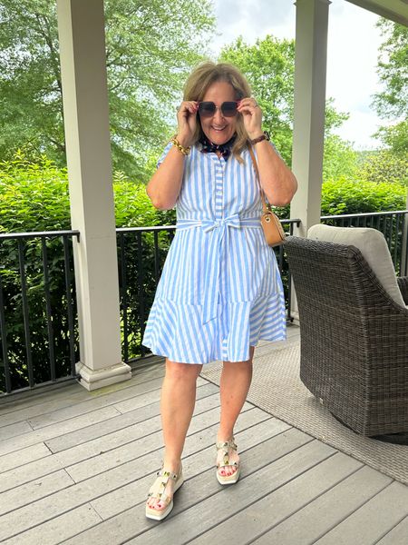 Ready for my trip to Nantucket, the Hampton, Newport and 30a. Oh shoot. I don’t have one. 😂😂😂

I’m wearing an XXL in this dress. Check the size info tab for the bust measurements to get the size right. 15% off code NANETTE15

Wear it with a scarf or without. Super cute! Liked and a linen like fabric. 

Striped dress linen dress 

#LTKSeasonal #LTKover40 #LTKmidsize