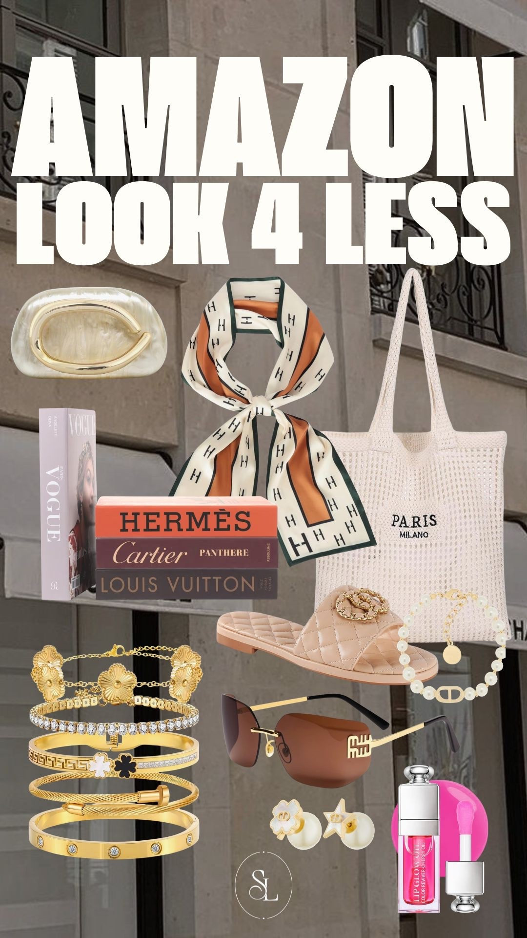 Found the chicest luxury-inspired accessories and closet staples that give effortless European summer / quiet luxury energy without the $$$. Think scarf styling, gold jewelry stacks, woven tote, neutral slides, and oversized sunnies — all everyday wearable and actually affordable.

amazon look for less, designer inspired, designer dupe, luxury look for less, quiet luxury aesthetic, old money aesthetic, european summer style, chic capsule wardrobe, neutral accessories, gold jewelry stack, layered bracelets, silk scarf outfit, scarf styling, woven tote bag, summer sandals women, oversized sunglasses women, minimal jewelry, everyday accessories, affordable fashion finds, amazon fashion finds, amazon accessories, parisian style outfit, elevated basics, classic outfit pieces, budget friendly fashion, luxury on a budget

#LTKootd #LTKBeauty #LTKgrwm