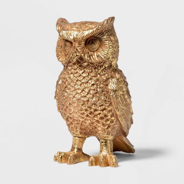 Owl Gold Foil Halloween Decorative Sculpture - Hyde & EEK! Boutique™ | Target