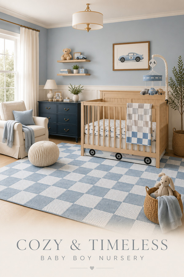 Creating a baby boy nursery that feels both cozy and timeless