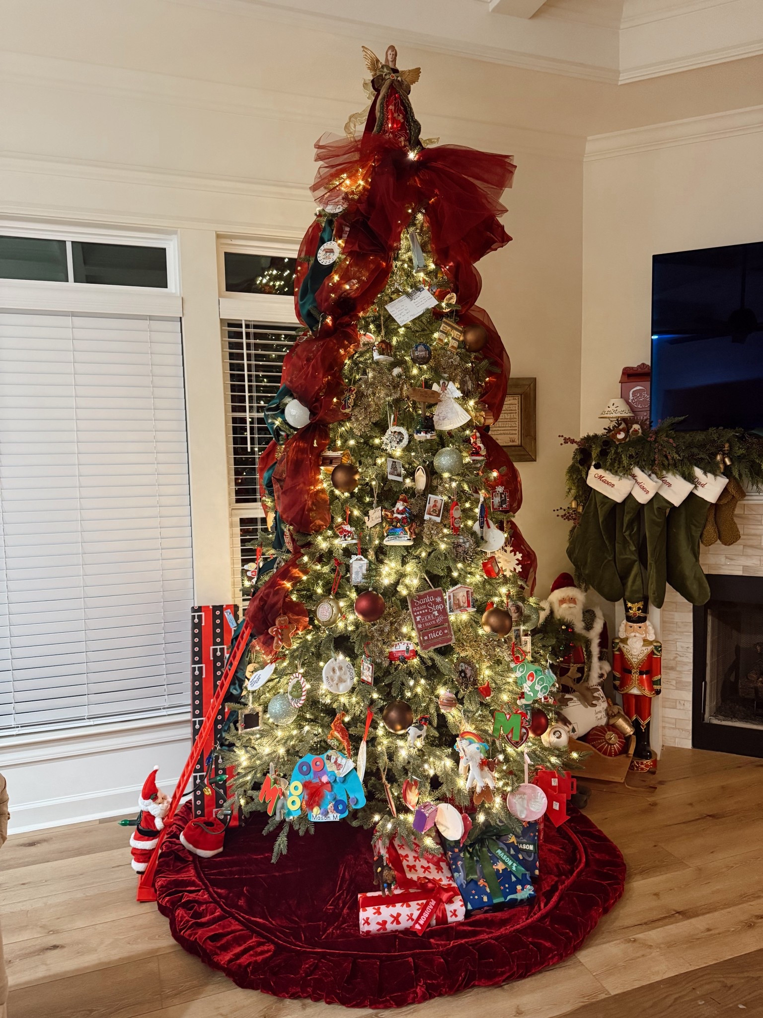 Tree skirt 😊 comes in multiple sizes. I have the 72" in Wine

#LTKGiftGuide #LTKSeasonal #LTKHoliday