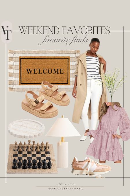 Weekend favorites and new finds I am loving! Dresses and sandals for spring and some new home decor finds!

Spring outfit, spring decor, spring dress, home decor, outfit, jeans, maternity, sandals, sneakers, lamp, jeans, jacket, outfit, welcome mat, front porch, 

#LTKshoecrush #LTKhome #LTKSeasonal