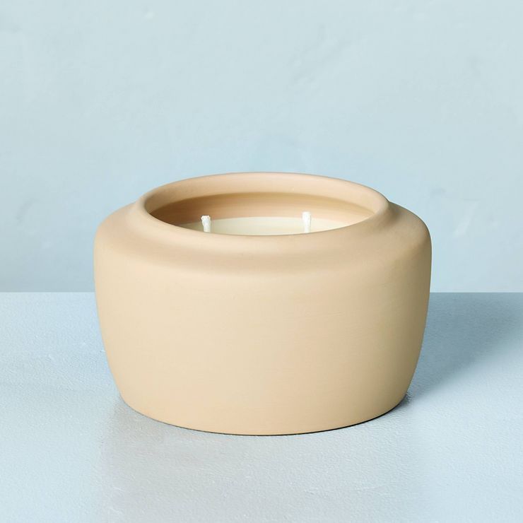 Colored Ceramic Sunkissed Ginger Jar Candle Tan - Hearth & Hand™ with Magnolia | Target