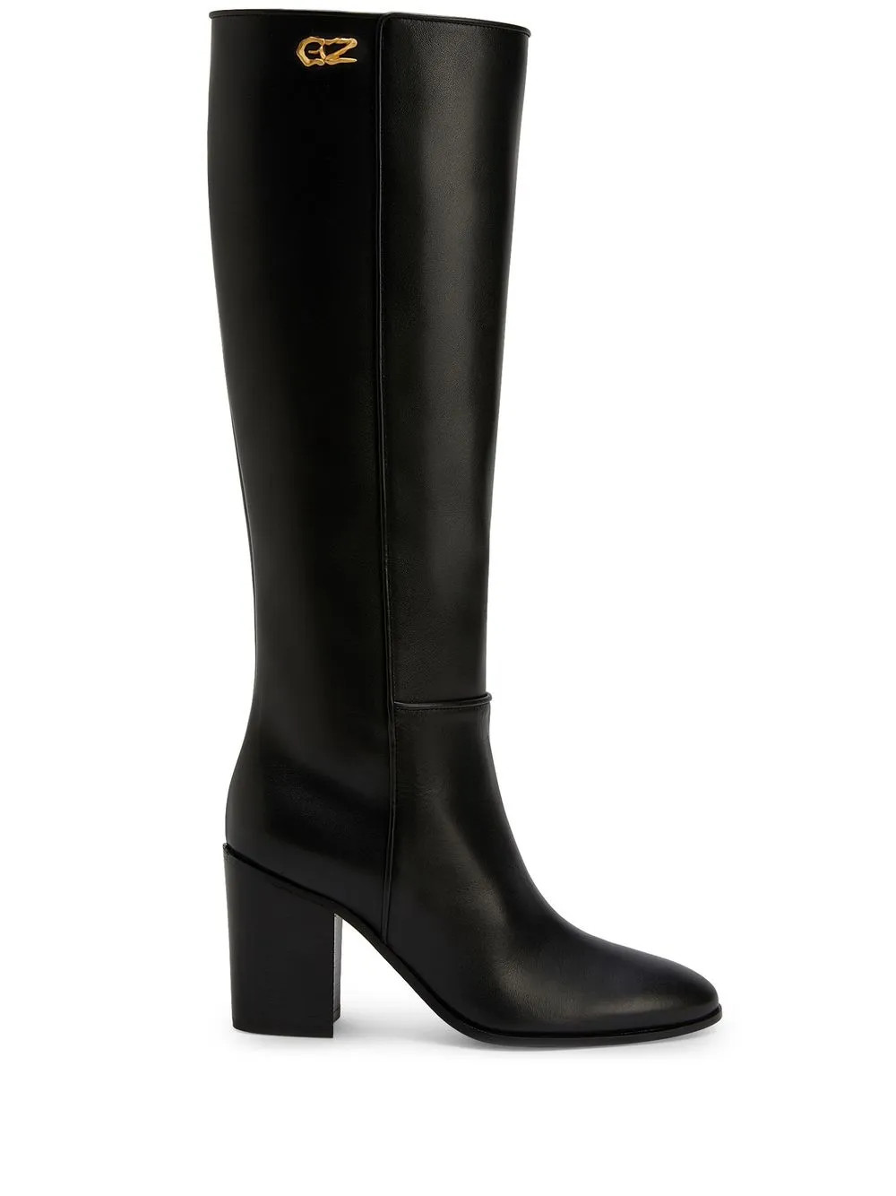 Giuseppe Zanotti Bidane knee-high Leather Boots | Black | FARFETCH UK | Farfetch Global