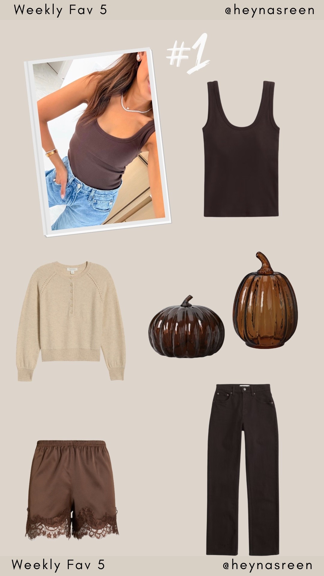 Your Fav 5 items from last week!