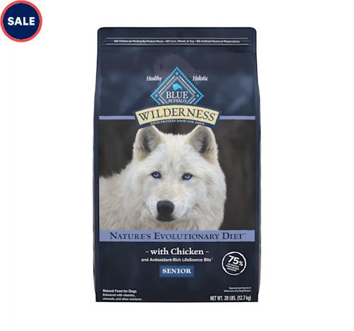 Blue Buffalo Blue Wilderness Plus Wholesome Grains Natural Senior High Protein Chicken Dry Dog Fo... | Petco