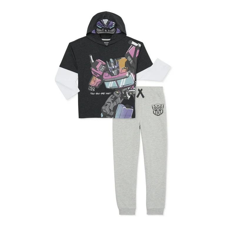 Transformers Boys Cosplay Hoodie and Joggers, 2-Piece Outfit Set, Sizes 4-10 - Walmart.com | Walmart (US)
