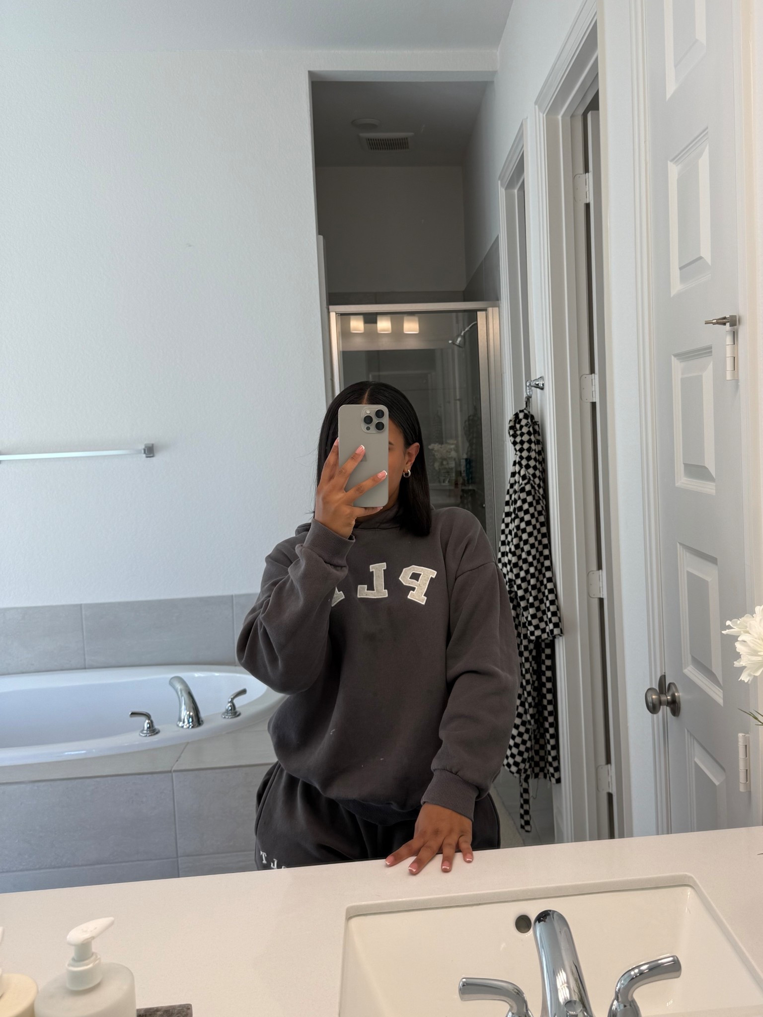 Wearing XS in top and bottom 