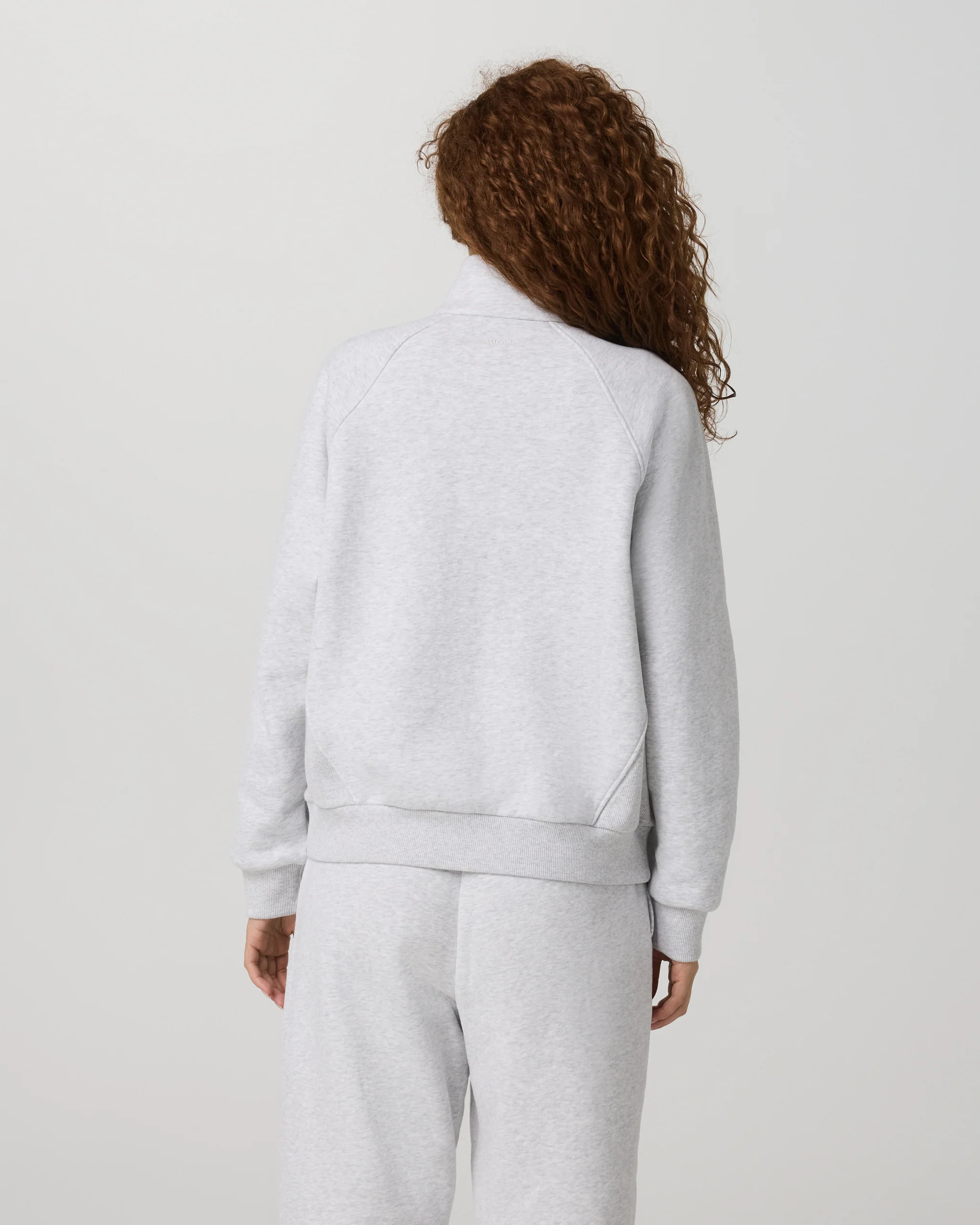 Restore Double Zip Sweatshirt – Pale Grey Heather Full-Zip – Vuori | Vuori Clothing (US & Canada)