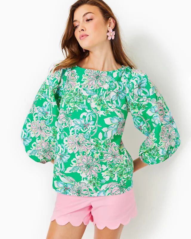 Barbara Cotton Top | Lilly Pulitzer | Lilly Pulitzer