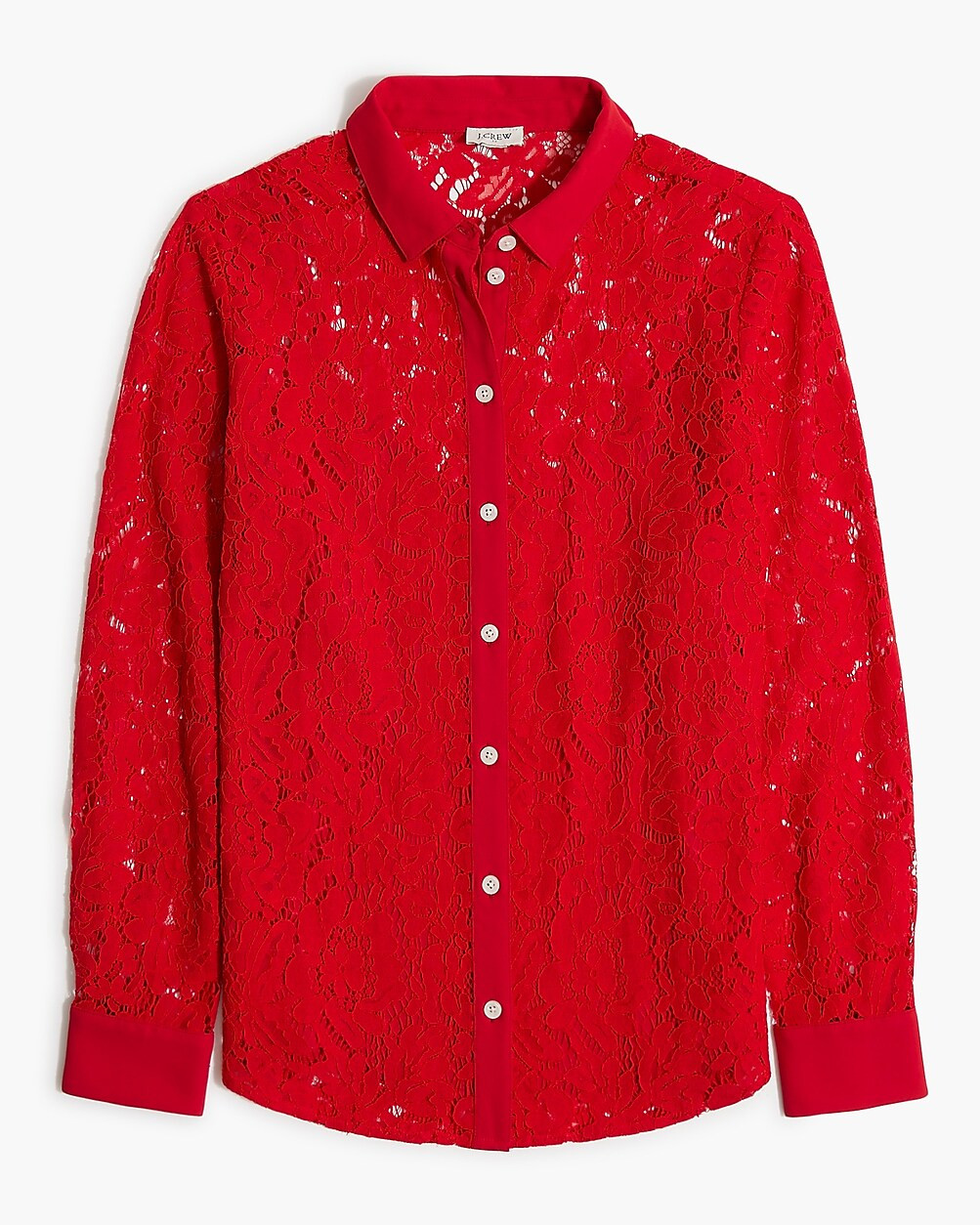 Lace button-up shirt in classic fit | J.Crew Factory
