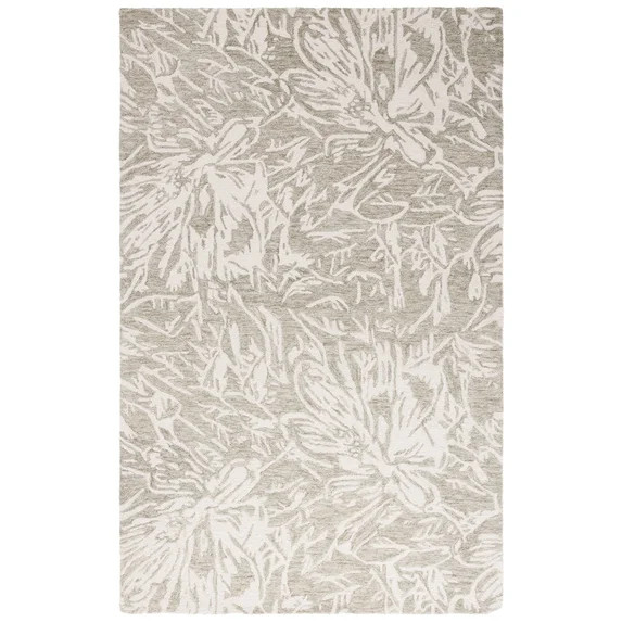 SAFAVIEH Jardin Lalia Floral Area Rug, Gray/Ivory, 6' x 9' | Walmart (US)