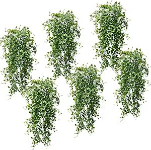 Artificial Hanging Plants 32-in Fake Hanging Plant Fake Ivy Vine Outdoor UV Resistant Plastic Pla... | Amazon (US)