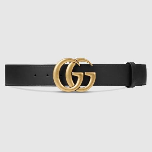 Leather belt with Double G buckle | Gucci (US)