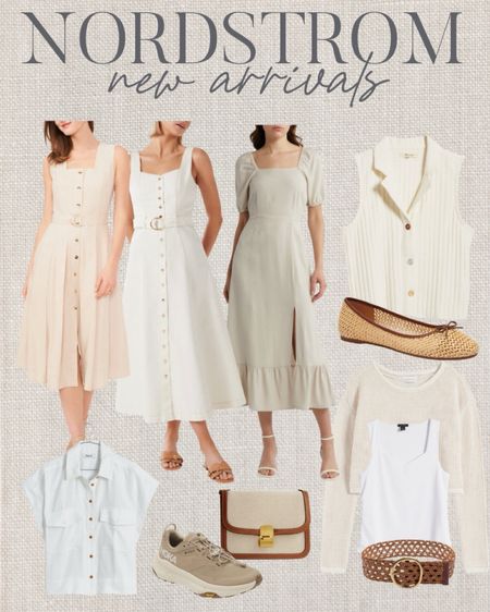 Nordstrom neutral finds! Neutral dress, summer dress, white tops 

#LTKTravel #LTKSeasonal #LTKOver40