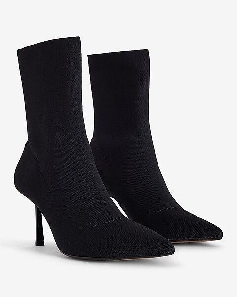 Pointed Toe Thin Heel Sock Boots | Express