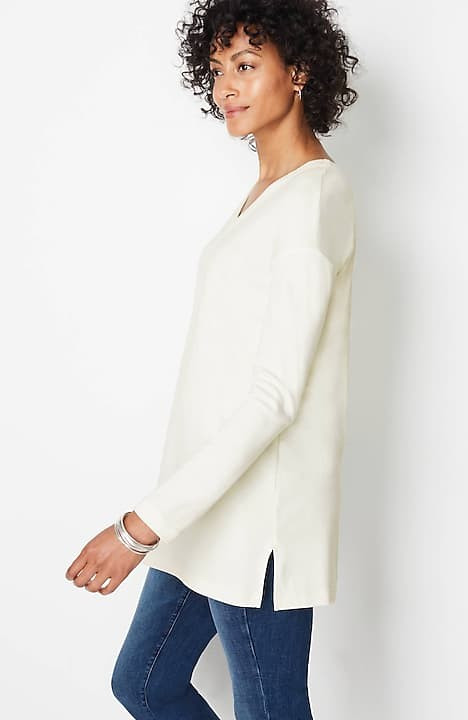 Simply Supima® V-Neck Tunic | J. Jill