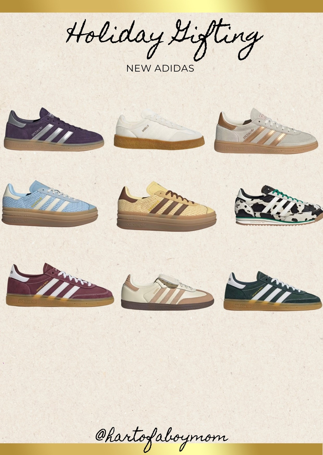 Gift Idea New Adidas Women’s Shoes

Light weight trainers 
Casual sneaker
Everyday sneaker 


#LTKGiftGuide #LTKSeasonal #LTKShoeCrush