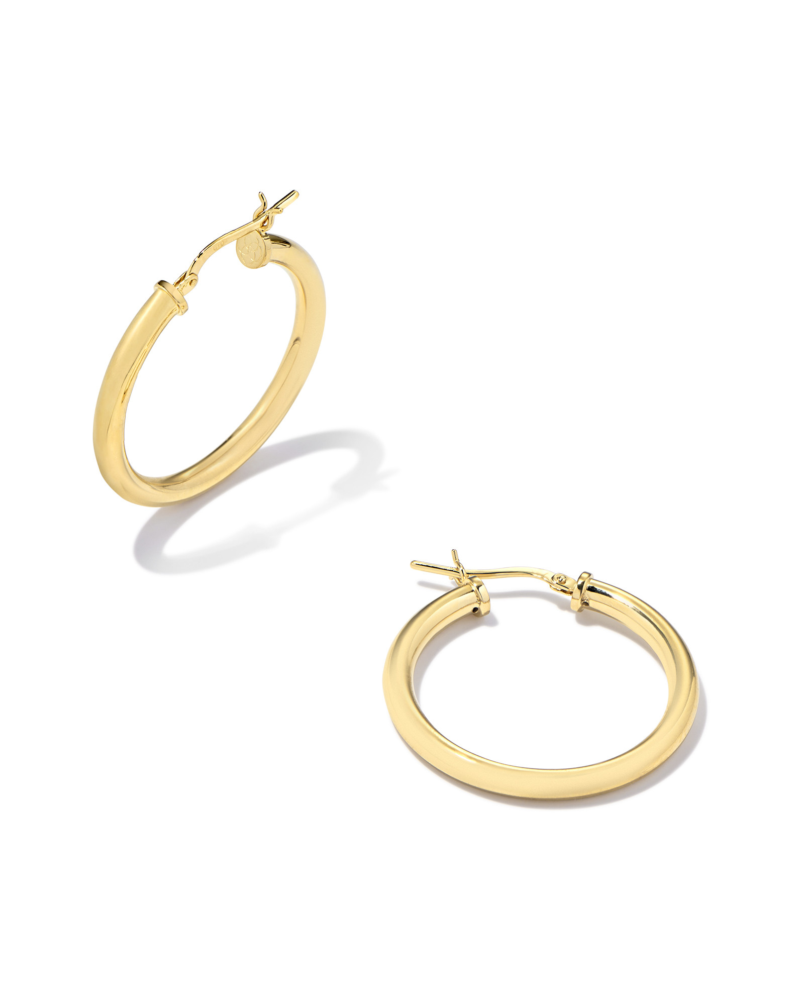 Tube Medium 30mm Hoop Earrings in 18k Gold Vermeil | Kendra Scott | Kendra Scott