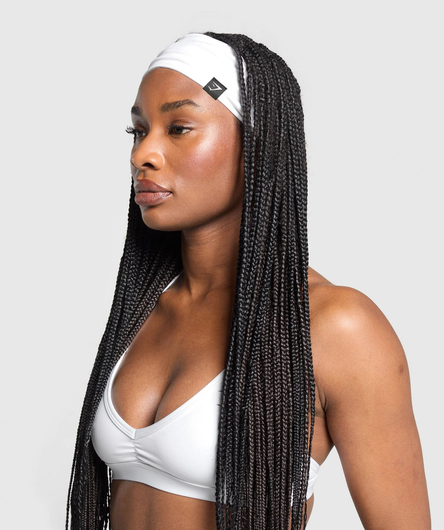 Gymshark Diffuse Sweat Headband - White | Gymshark US