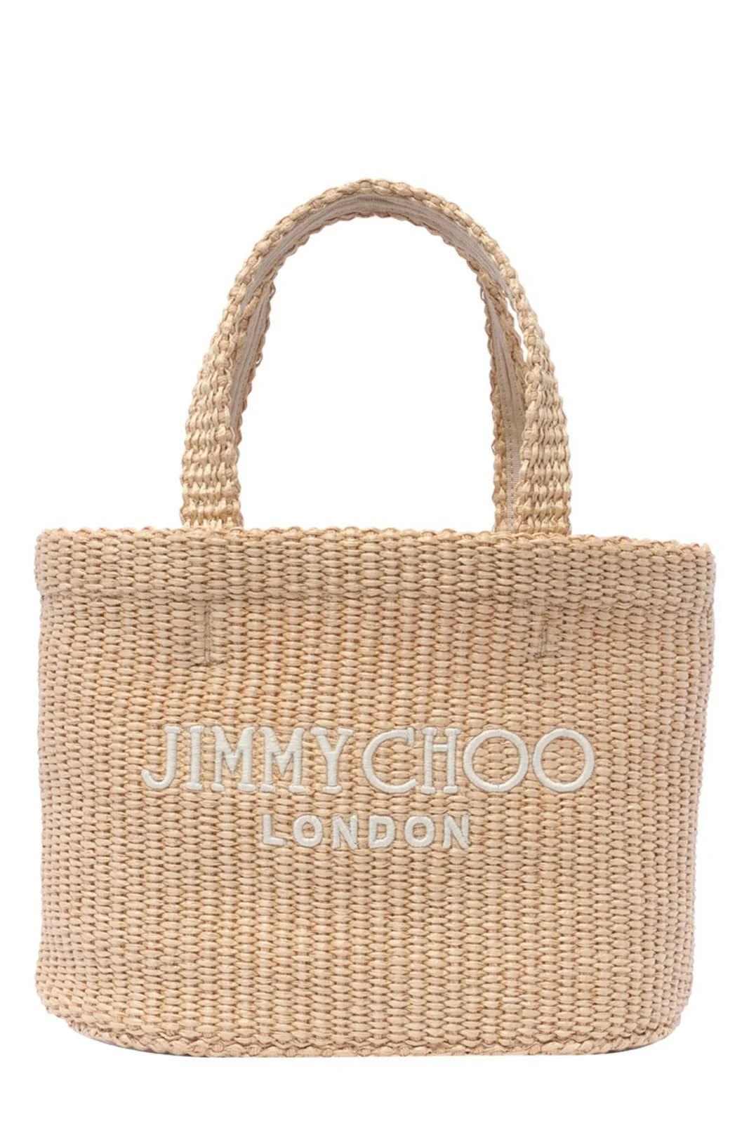 Jimmy Choo Logo Embroidered Top Handle Bag | Cettire Global