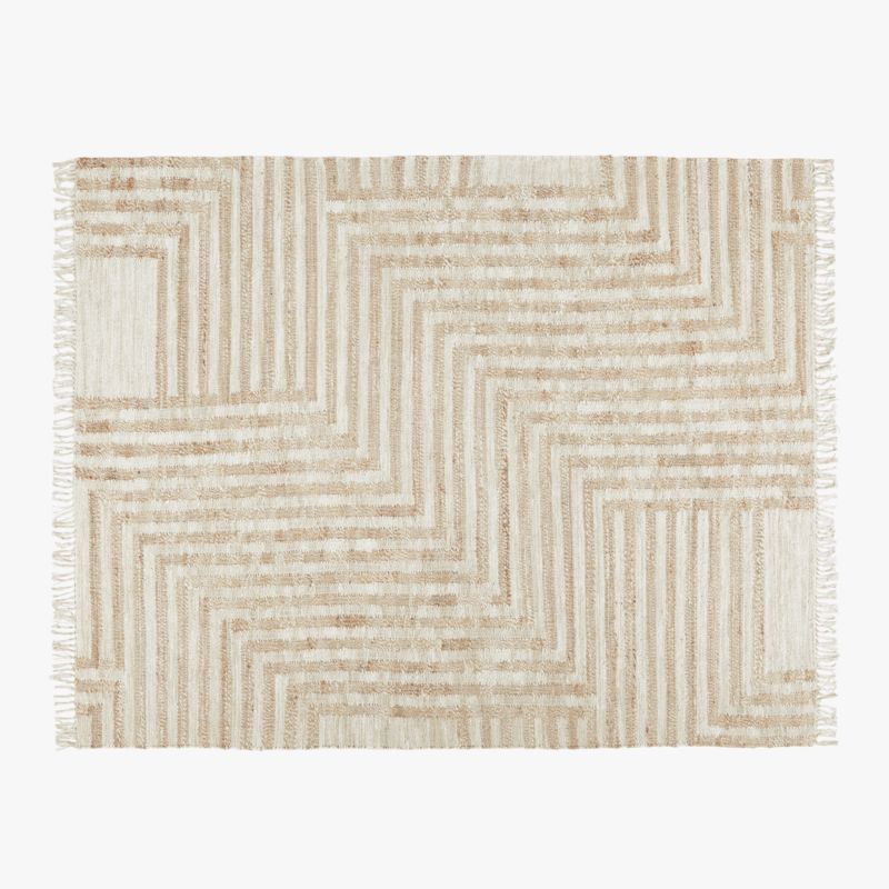 Zion Ivory Handwoven Rug 8'x10' + Reviews | CB2 | CB2