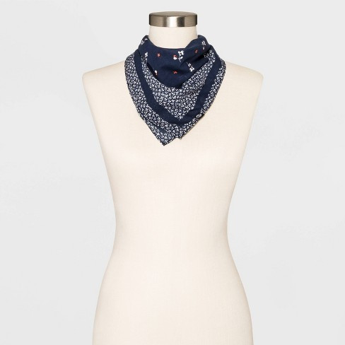 Women's Floral Print Bandana - Universal Thread™ Blue One Size | Target