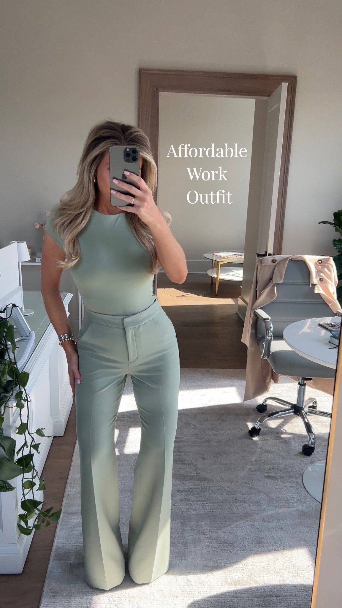 Can’t even say how obsessed I am with this entire outfit! You can mix/match these pieces! These flare pants for work are to DIE for. 
Would love to have them in black!! 🙌🏻 

Wearing size 0 regular. XS in bodysuits. 
5’2” 

Workwear, spring office outfit, spring fashion, office outfit, flare pants, work outfit, capsule wardrobe 

#LTKWorkwear #LTKootd