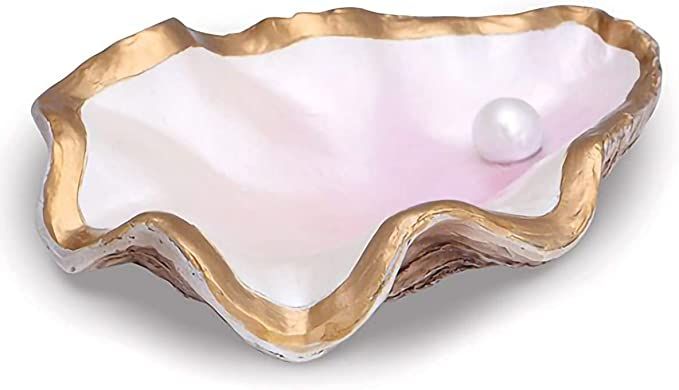 Cape Shore Shell Dish Plate Oyster Gift for Snack Ketchup Appetizer Dessert, Small Pinch Bowl for... | Amazon (US)